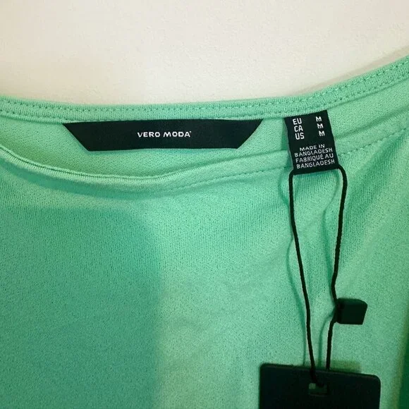 NWT Vero Moda Jade Green Ilane Camisole Dress - Size: Medium - Picture 4 of 8